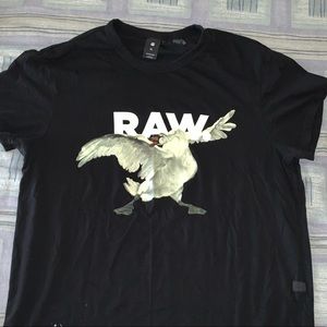 2018 Black G-Star raw t-shirt